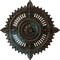 Ekena Millwork Haylynn Ceiling Medallion (Canopies up to 1 1/4"), 29 1/8"OD x 1 1/4"ID x 4"P, Bronze Blue Patina CM29HYBBS - alternate 1